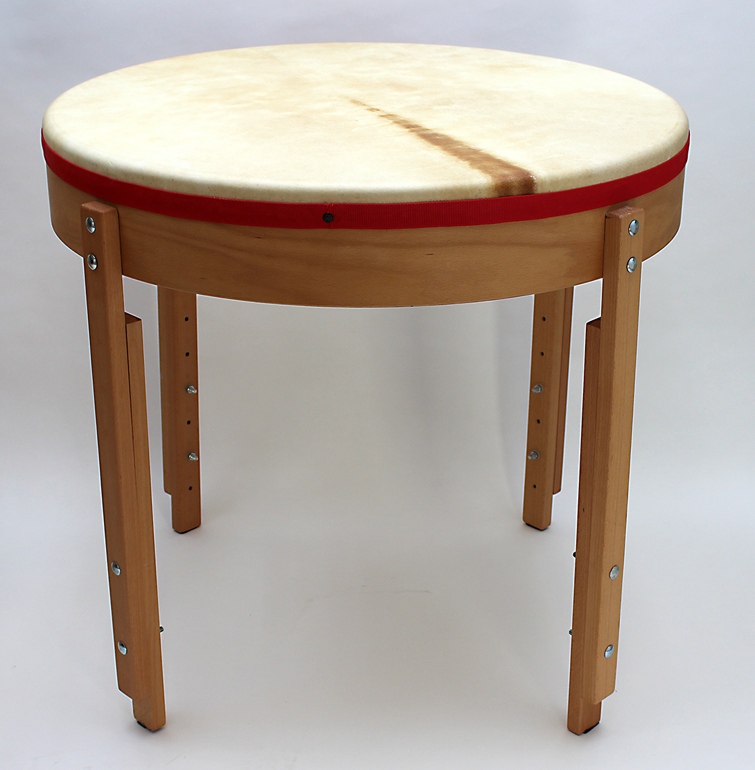 Tischtrommel mit höhenverstellbaren Beinen