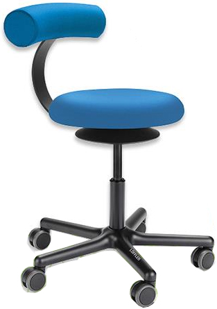 Aogo E, Rollhocker mit Lehne von Löffler mit Ergotop-Technologie