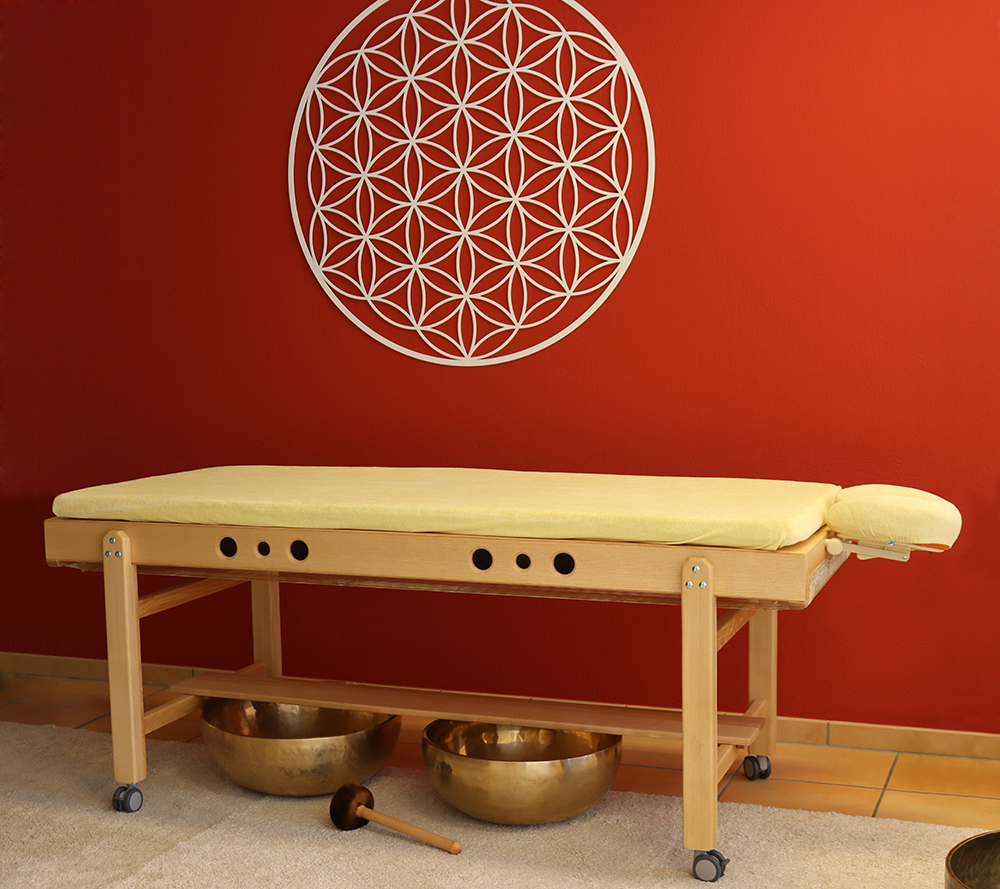 Monochord-Behandlungsliege Set, Modell MoMo, Esche