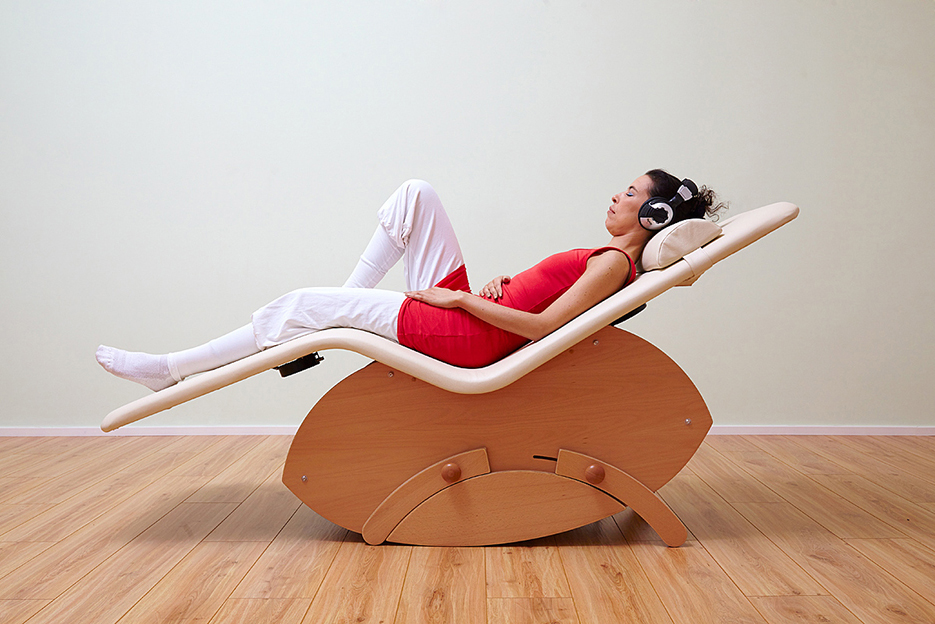 Klangwoge Balance VARIO, Festpolsterung Textilkunstleder