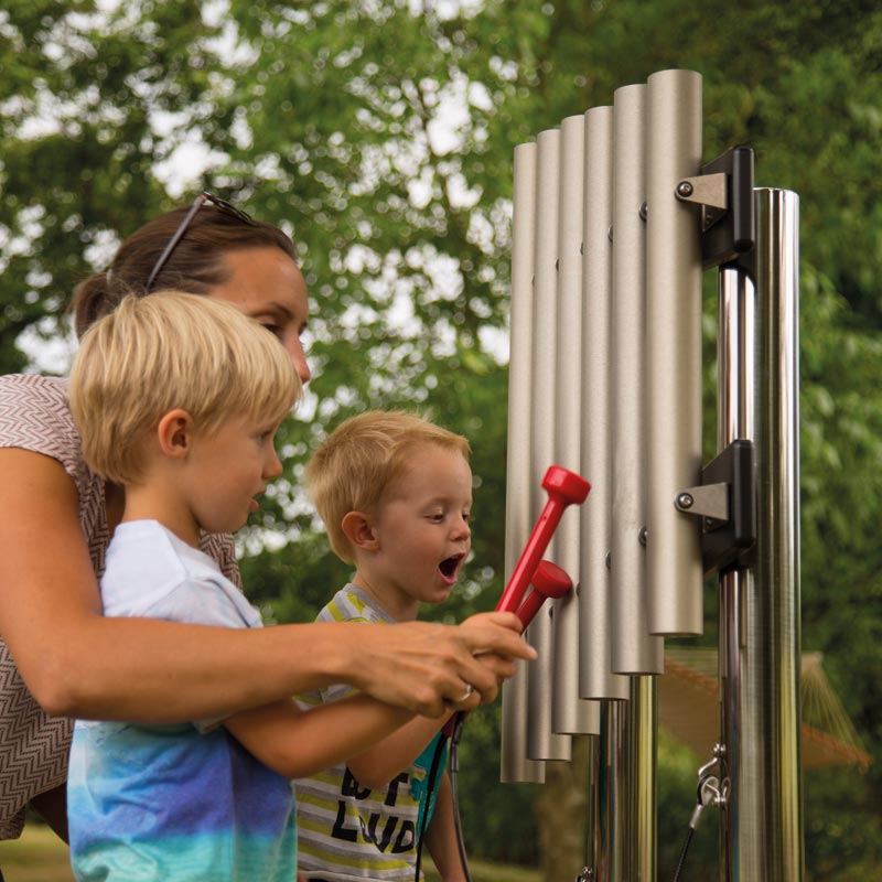 Freechimes Soprano, pentatonisch, 6 Töne, Outdoor-Röhrenglockenspiel zum Einbetonieren