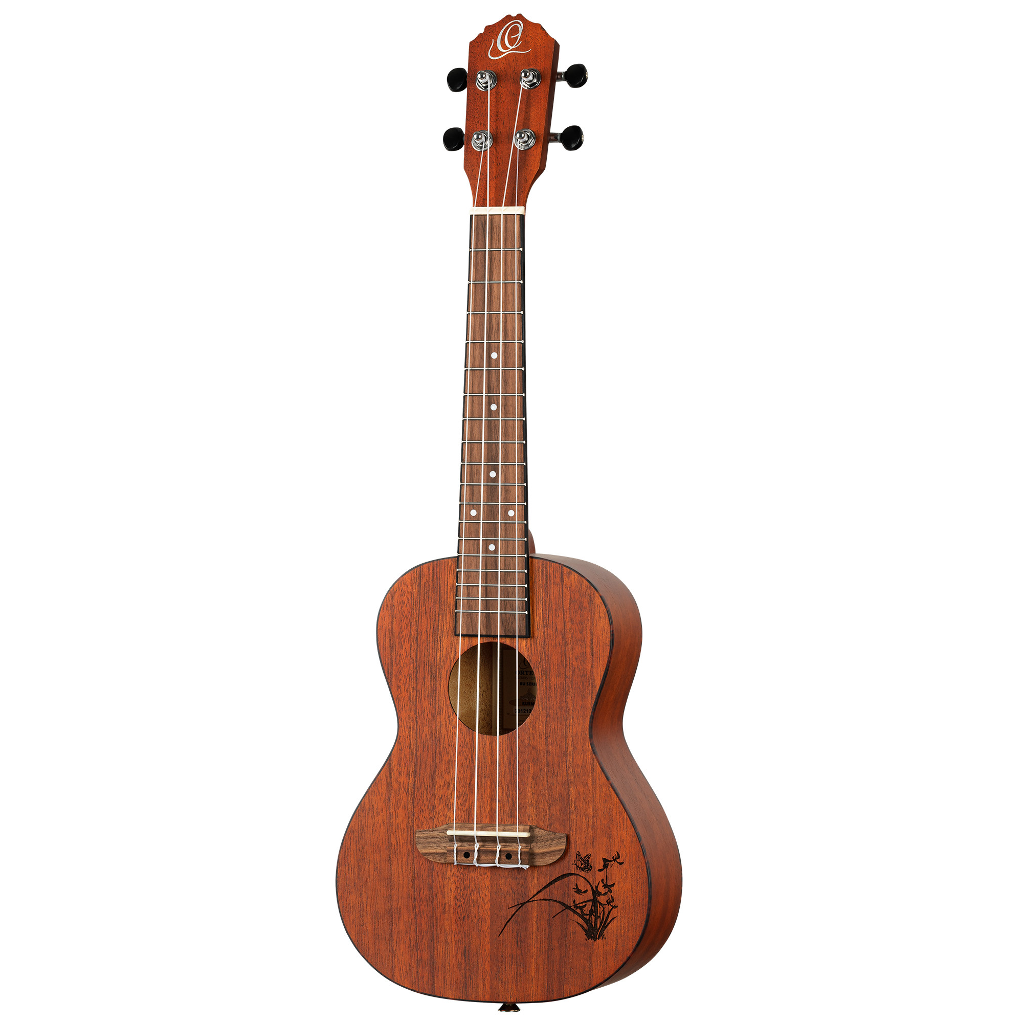 Konzert Ukulele, Ortega Bonfire-Serie, 4 String - Fichte/Sapele Natur