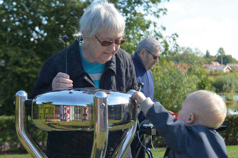 Outdoor-Hapi BABEL-DRUM SMALL, mit Bodenplatte zum Anschrauben