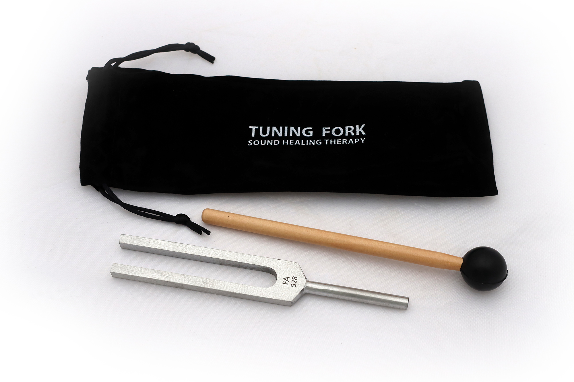 Stimmgabel, Alu, mit Klöppel, 528 Hz