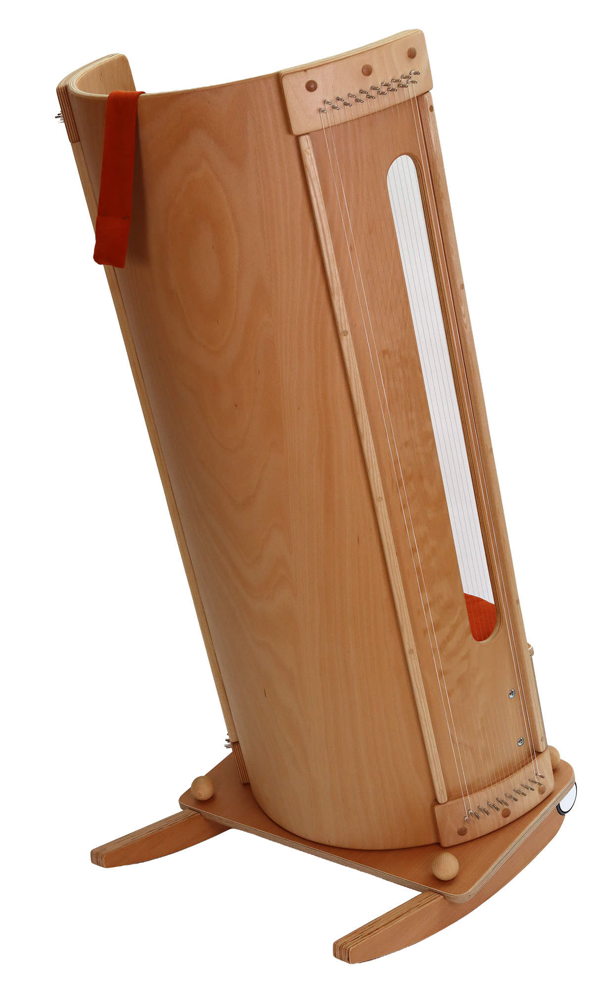 ALLTON Klangmassage-Schaukelstuhl geölt, langförmiges Greifloch, 160 cm hoch