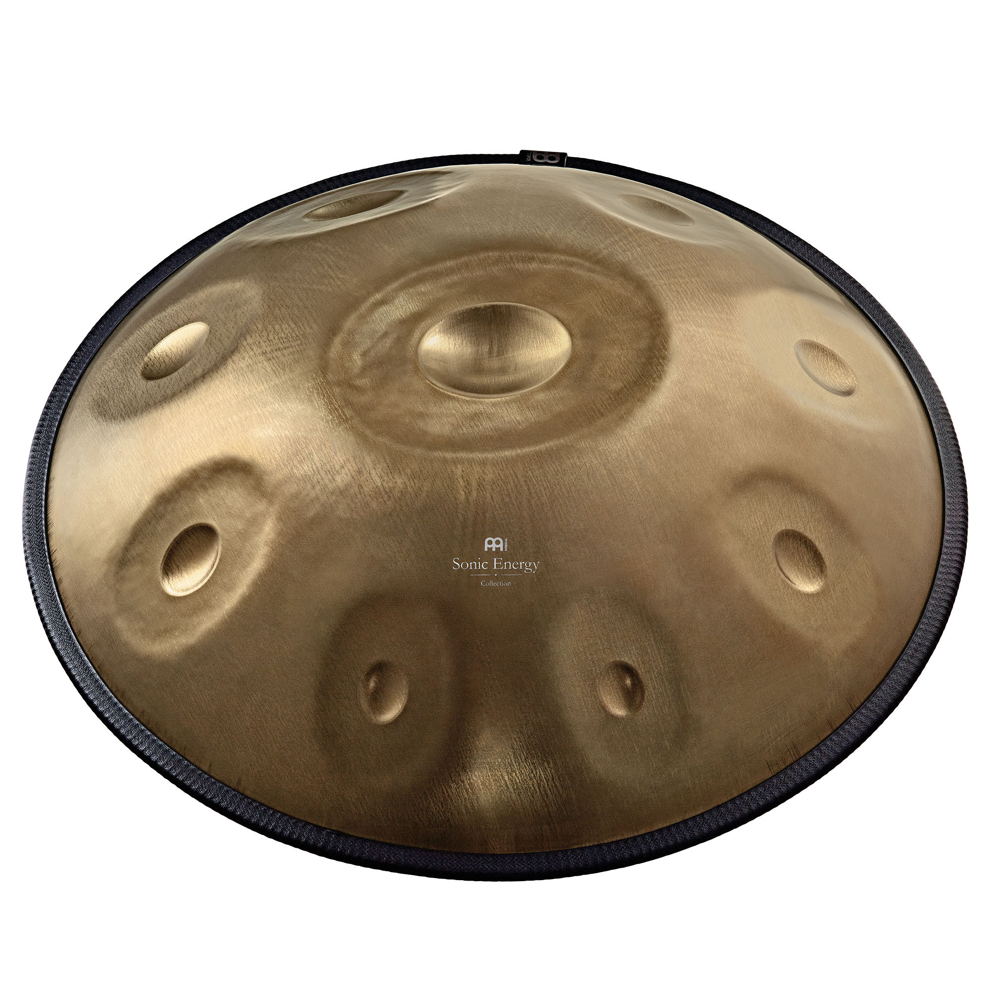 Handpan, Edelstahl, 440Hz, D-Kurd, 9 Töne, Vintage Gold