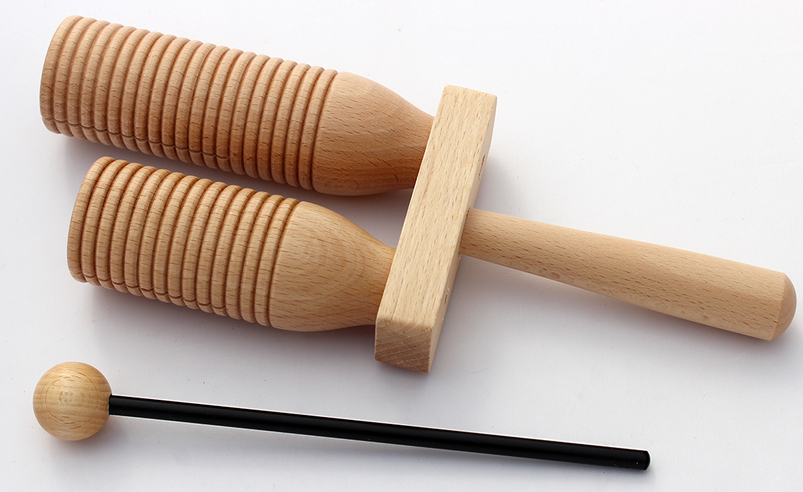 Agogo mit Schlägel 4x10x24