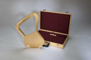 Holzkoffer für Choroi Kinderleier 12 Saiten mit Filzeinlage