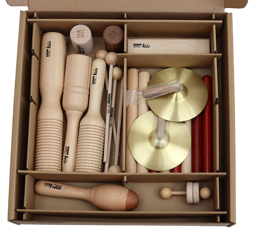 Rohema Orff-Set 2, 13 Instrumente in Pappbox
