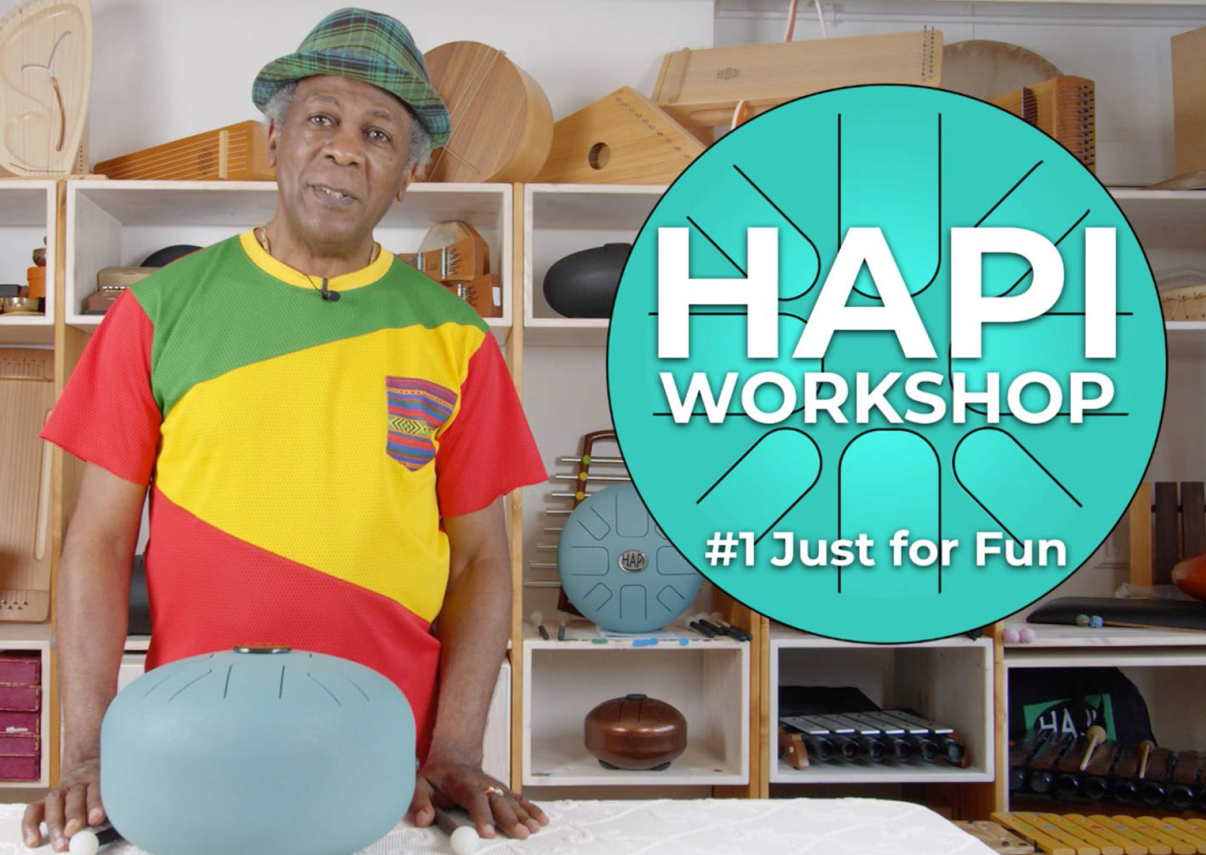 Hapi-Drum Online-Workshop, 180 Minuten mit Allan Poteon