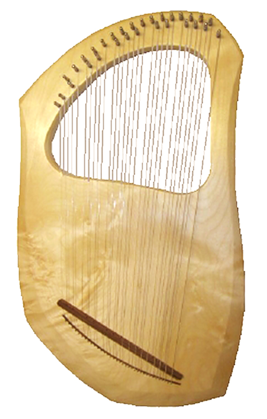 Leier, 30 Saiten, Ahorn, Aurisleier, chromatisch e-a2