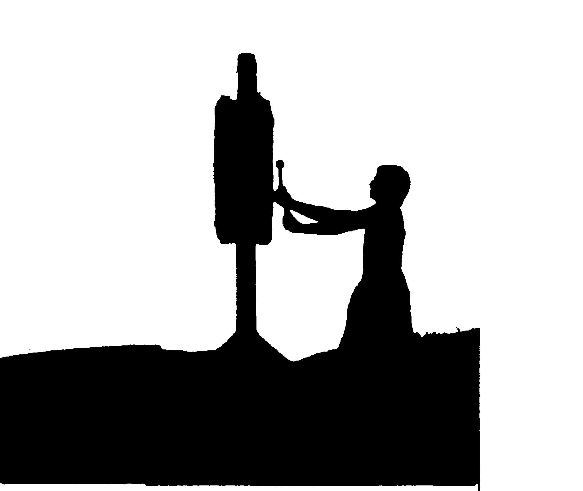 Gongtrommel, Allton, mit Stimmhaken, doppelseitig bespannt