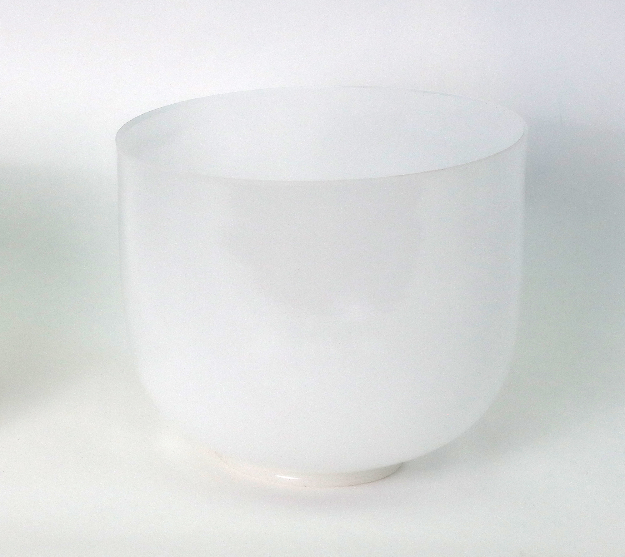 Kristall-Klangschale weiß, 20,5 cm x 17,5 cm