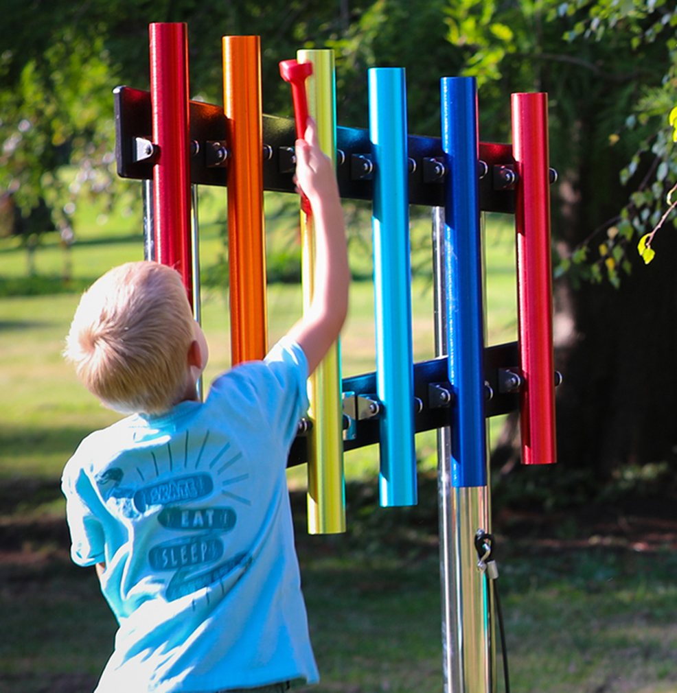 Röhrenglockenspiel RAINBOW, zum Einbetonieren, Outdoor