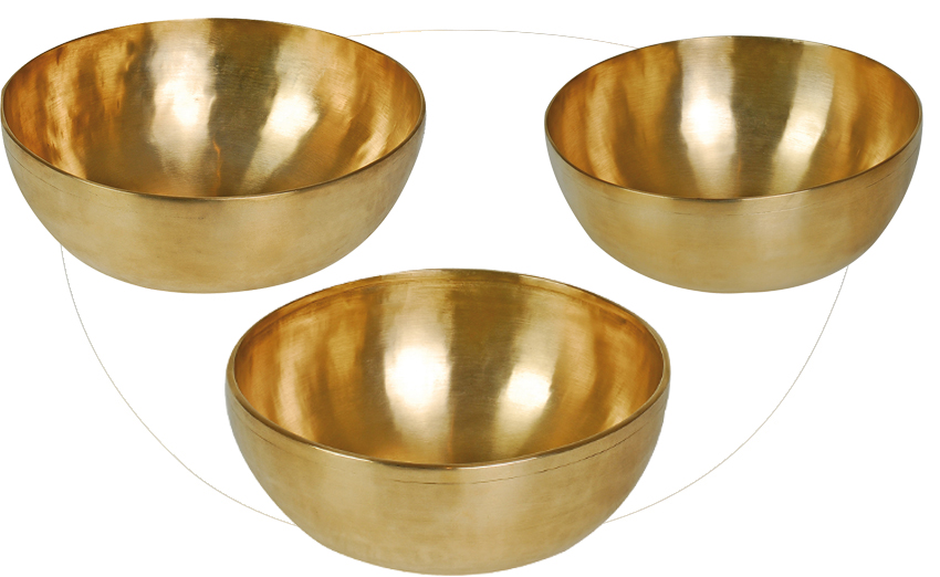 Peter Hess Therapie-Klangschalen Profi-Set 40, drei Klangschalen Premium