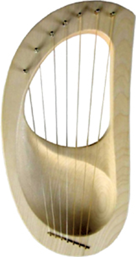 Handleier, kleine Harfe, Kinderharfe LOP, Auris, 7 Saiten, desinfektionsmitteltauglich lackiert