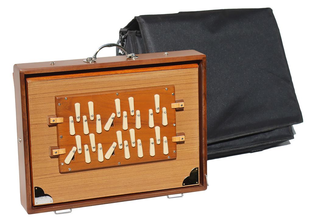 Shrutibox, groß, 2-Oktavig, Double-G2, G2-G4, 440 Hz