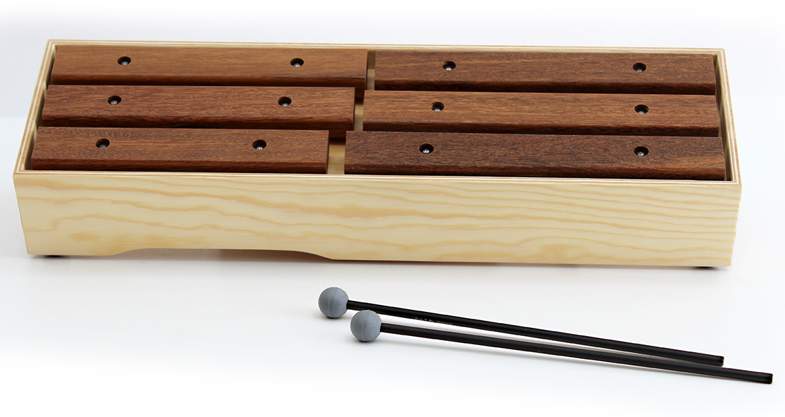 Walking-Xylophon, 6 Töne, pentatonisch gestimmt