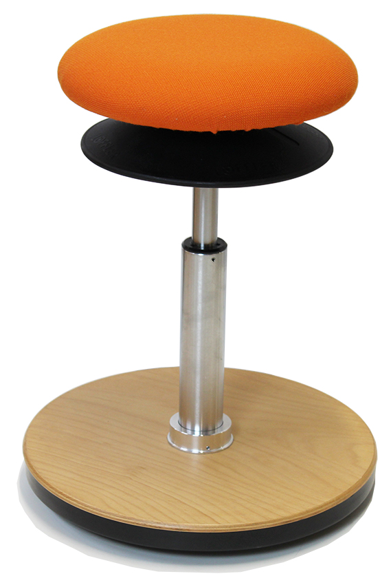 Ergohocker, Bodenwipper M, mit allseits beweglicher Sitzfläche (ERGOTOP-Technologie) von Löffler