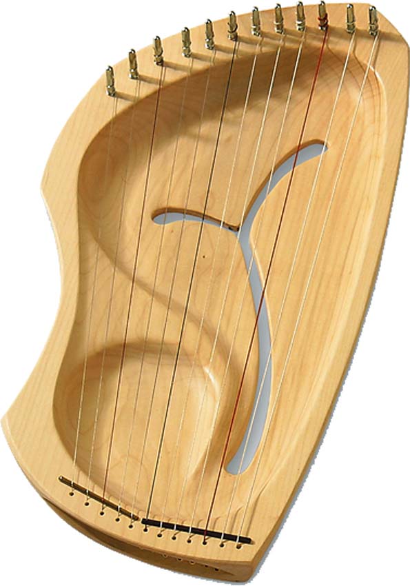 diatonische Leier LDD, Auris, 12 Saiten, desinfektionsmitteltauglich lackiert