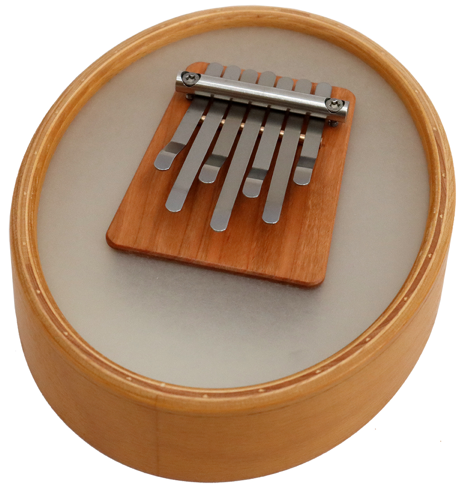 Sansula Renaissance-Bass, 7 Töne mit stabilem Schlagzeugfell (Remo)