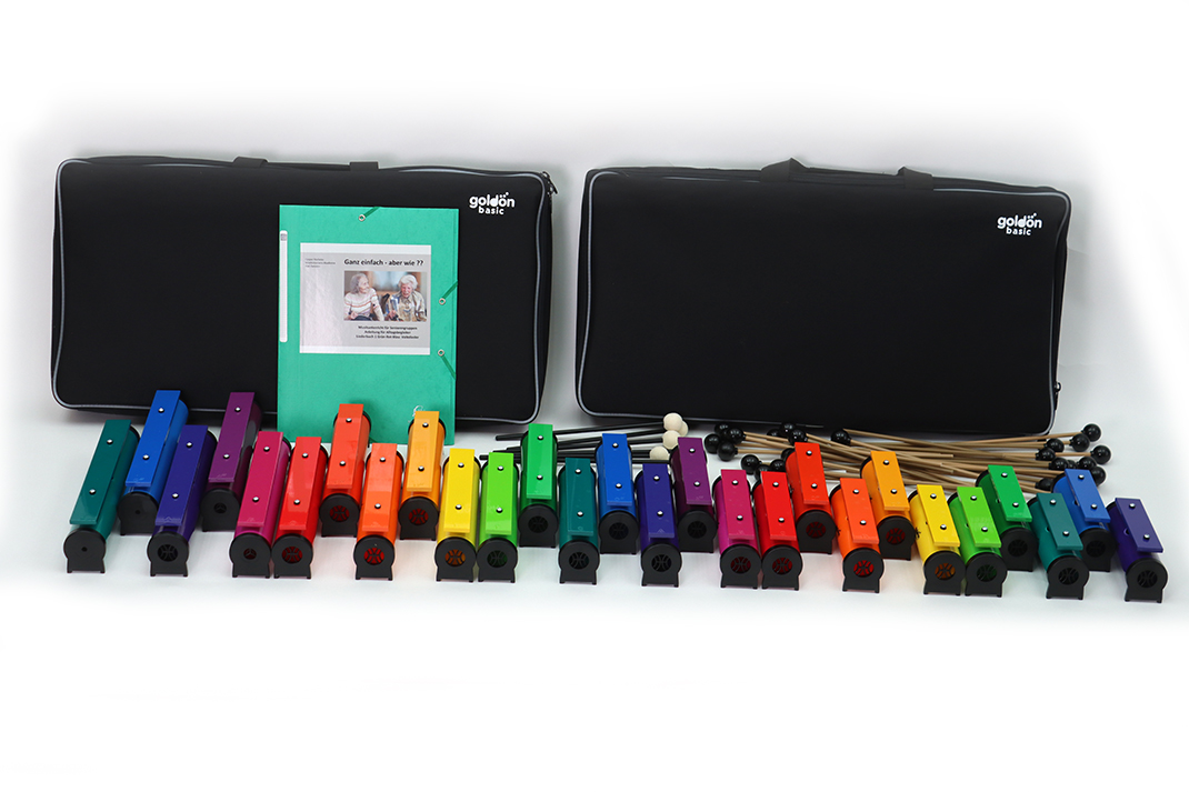 Klangbausteine 27-er Set, chromatisch, g1-a3