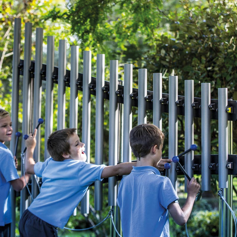 Freechimes Symphonie, pentatonisch, 16 Töne, Outdoor-Röhrenglockenspiel zum Einbetonieren