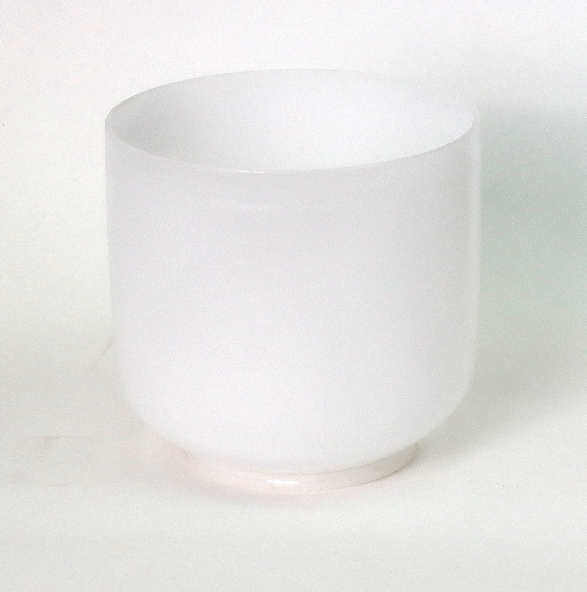 Kristall-Klangschale weiß, 15,5 cm x 15 cm