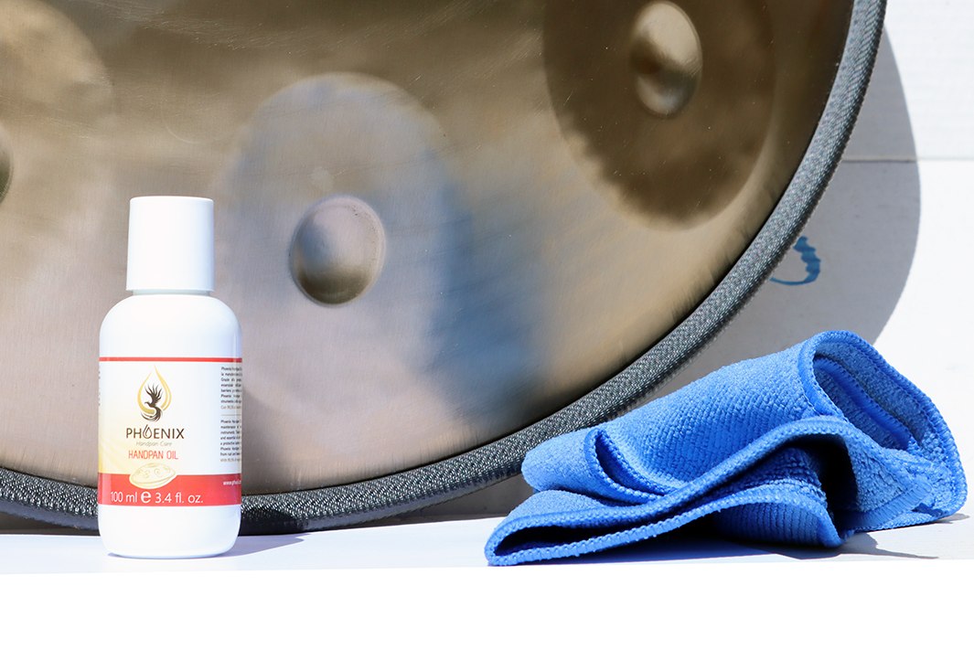 Handpan Pflegeöl Phoenix, 100 ml, inkl. Tuch