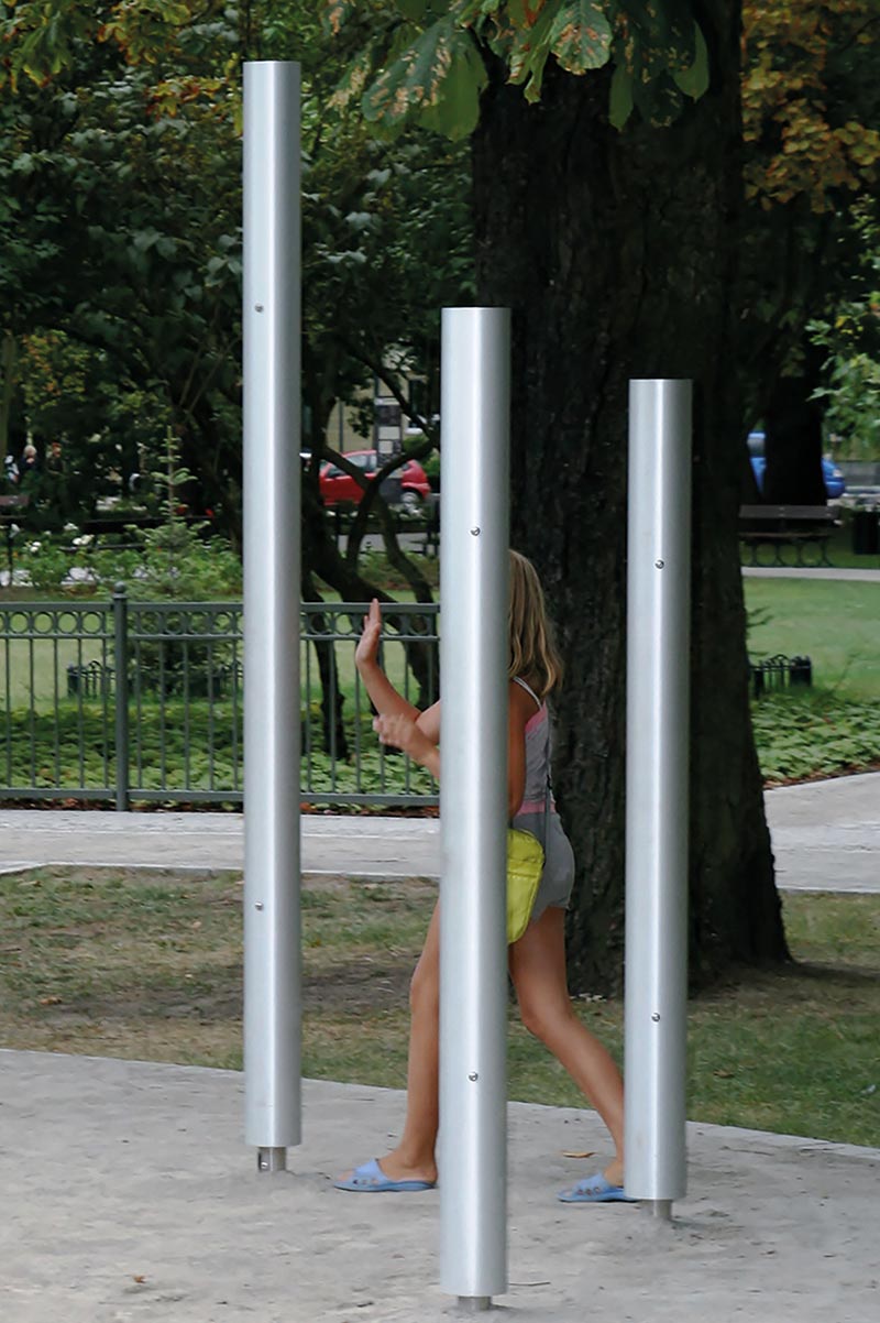 Outdoor-Klangröhren zum Handspielen, 3er Set, zum Einbetonieren