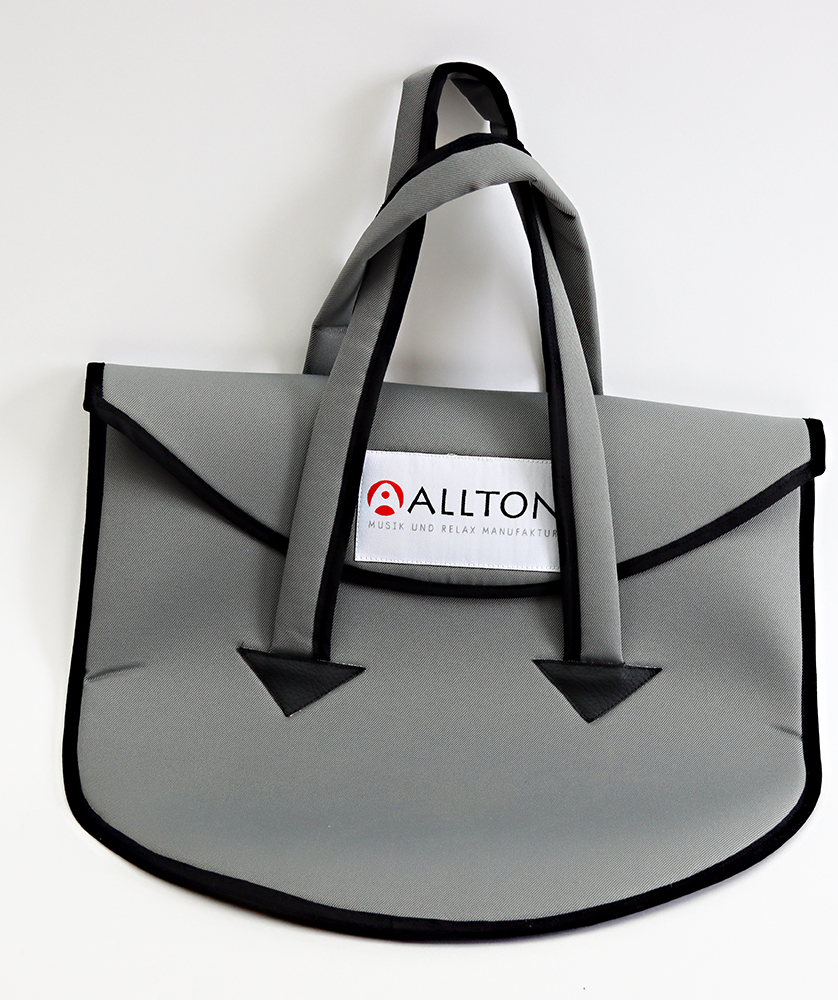 Tasche für Mandalafon 30cm, gefüttert, grau