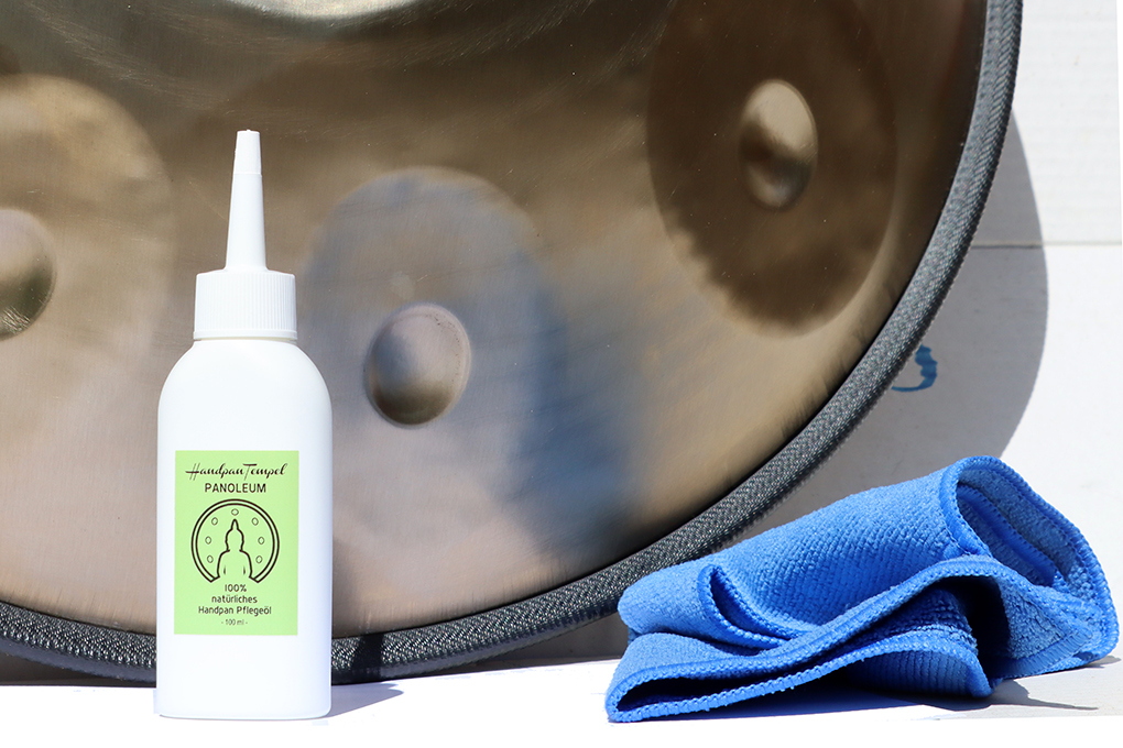 Handpan Pflegeöl Panoleum, 100 ml, inkl. Tuch