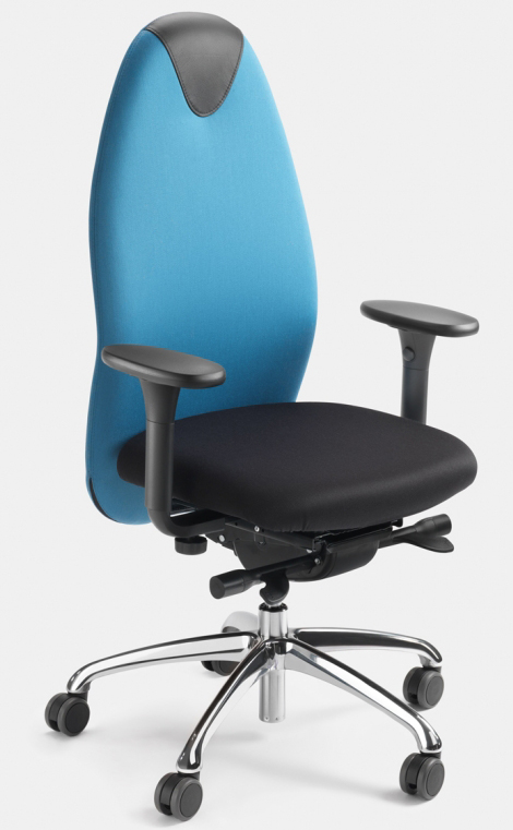 Tango Bürodrehstuhl mit allseits beweglicher Sitzfläche (ERGOTOP-Technologie) , mit hoher Rückenlehn