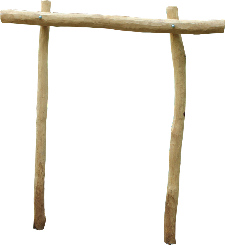 Aussenklangobjekt: Gestell-Robinie