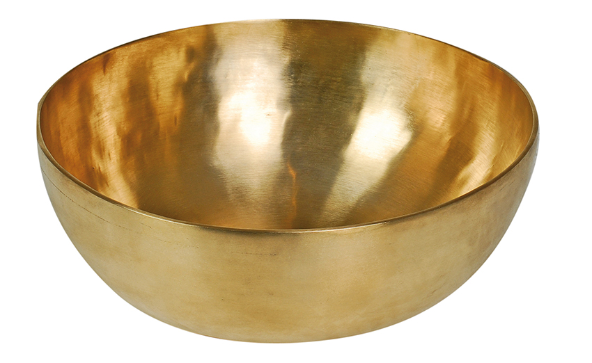 Flache Kopfschale, Peter Hess Therapie-Klangschale, Durchmesser zirka 14 cm